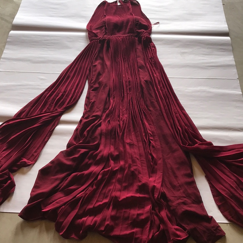 Burgundy Evening Dress